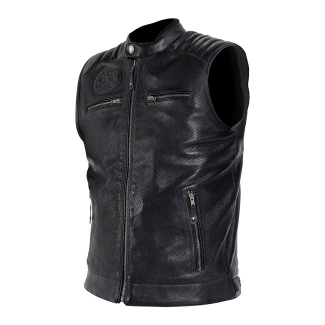 *5 WORKING DAYS EXTRA TRANSIT TIME* John Doe Storm Leather vest black - 1