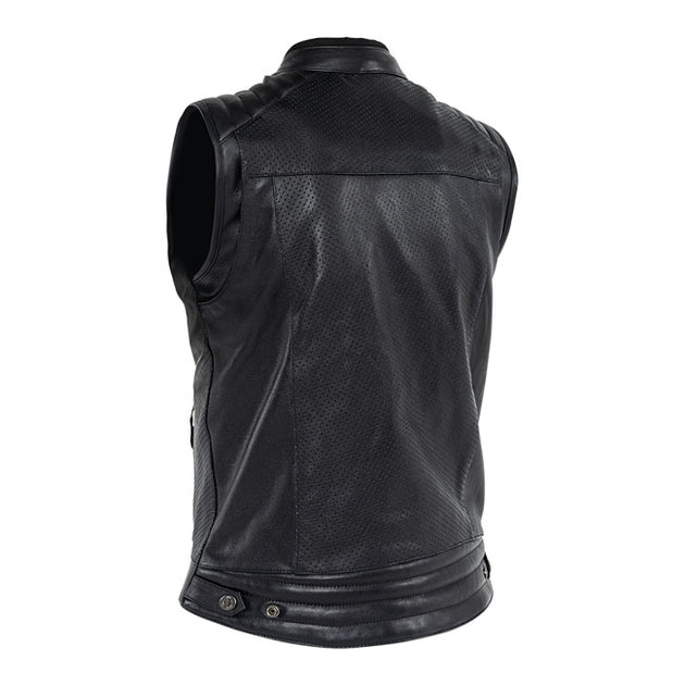 *5 WORKING DAYS EXTRA TRANSIT TIME* John Doe Storm Leather vest black - 3