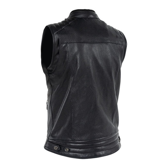 John Doe Storm Leather vest black - 3