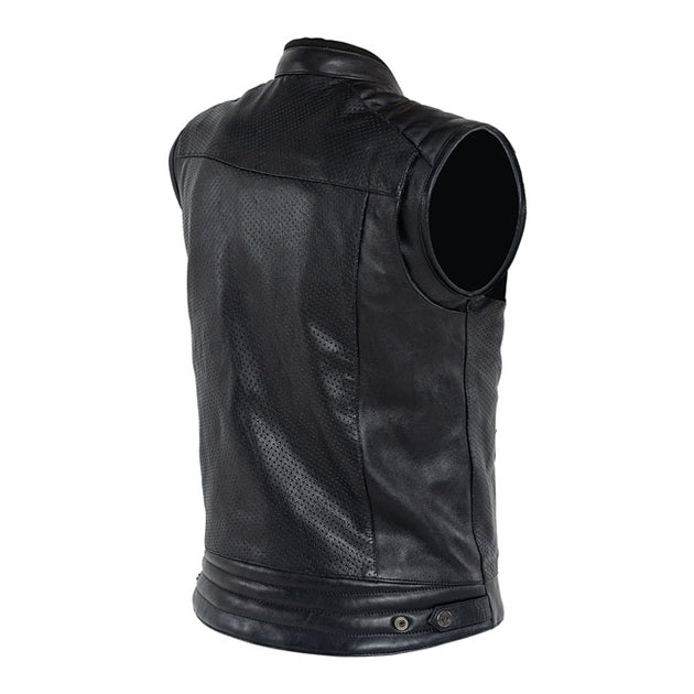 *5 WORKING DAYS EXTRA TRANSIT TIME* John Doe Storm Leather vest black - 4