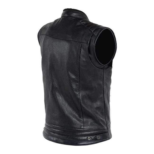 John Doe Storm Leather vest black - 4