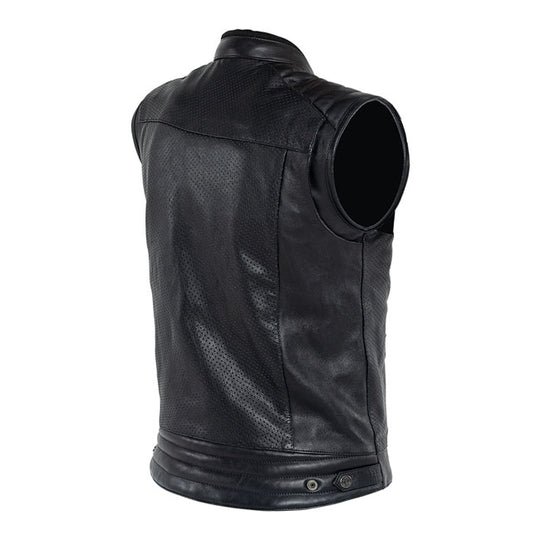 John Doe Storm Leather vest black - 4