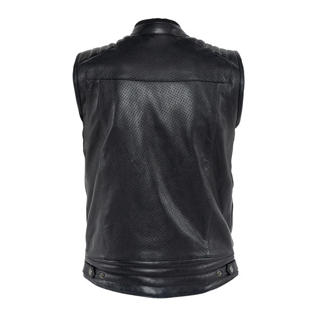 John Doe Storm Leather vest black - 5