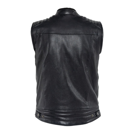 John Doe Storm Leather vest black - 5