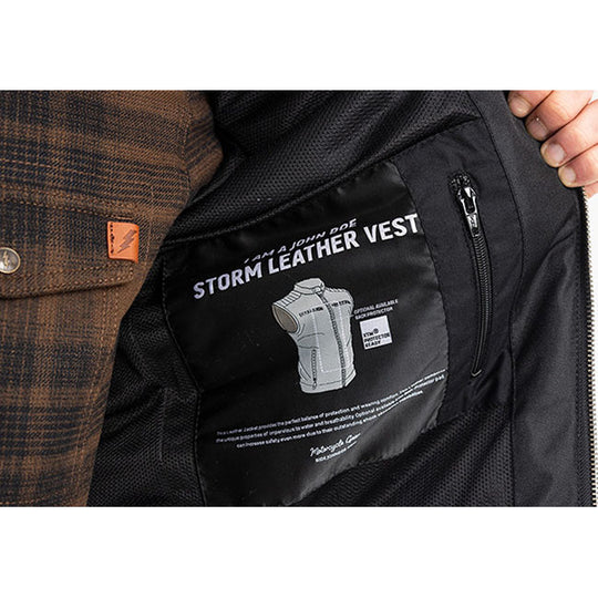 John Doe Storm Leather vest black - 7