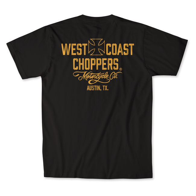 WCC Motorcycle t-shirt black/yellow