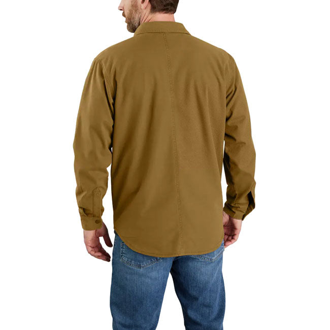 Carhartt Canvas Fleece-Lined shirt oak brown