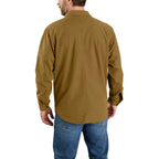 Carhartt Canvas Fleece-Lined shirt oak brown
