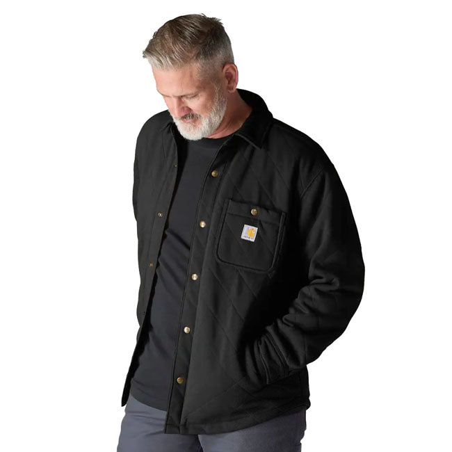 Carhartt Quilted Snap Front shirt black