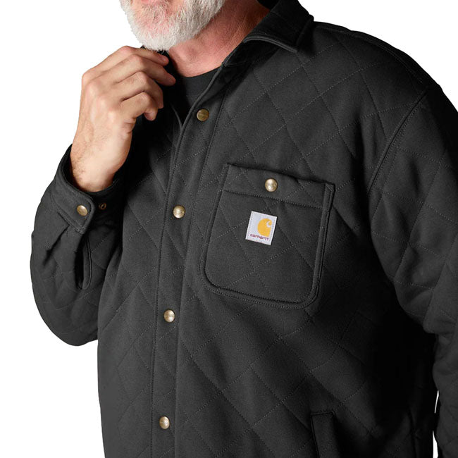 Carhartt Quilted Snap Front shirt black