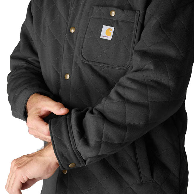 Carhartt Quilted Snap Front shirt black