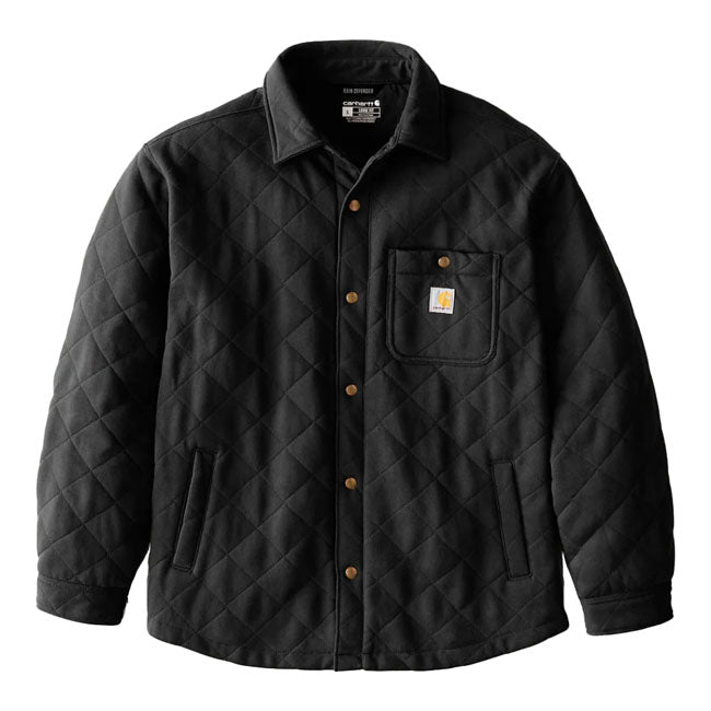 Carhartt Quilted Snap Front shirt black