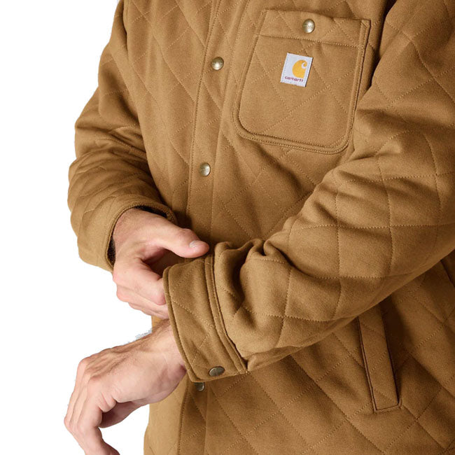 Carhartt Quilted Snap Front shirt carhartt® brown
