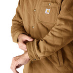 Carhartt Quilted Snap Front shirt carhartt® brown