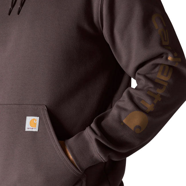 Carhartt Sleeve Logo hoodie dark sepia
