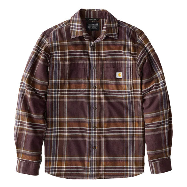 Carhartt Flannel Plaid shirt dark sepia