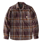 Carhartt Flannel Plaid shirt dark sepia