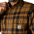 Carhartt Flannel Sherpa-Lined shirt carhartt® brown