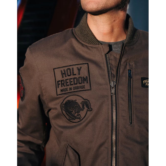 Holy Freedom Bomber jacket khaki