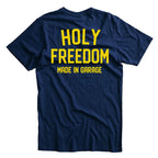 Holy Freedom Crew t-shirt blue