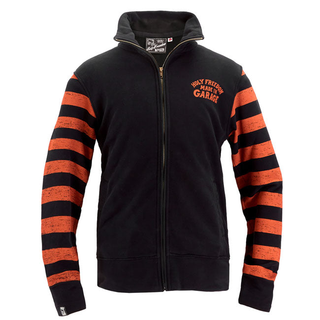 Holy Freedom Garage zip sweatshirt orange/black