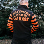 Holy Freedom Garage zip sweatshirt orange/black