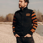 Holy Freedom Garage zip sweatshirt orange/black