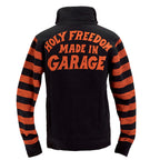 Holy Freedom Garage zip sweatshirt orange/black