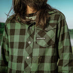 Holy Freedom Jessie James Flannel shirt green
