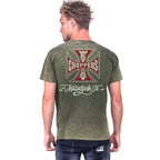 WCC Motorcycle Co. Vintage t-shirt green wash