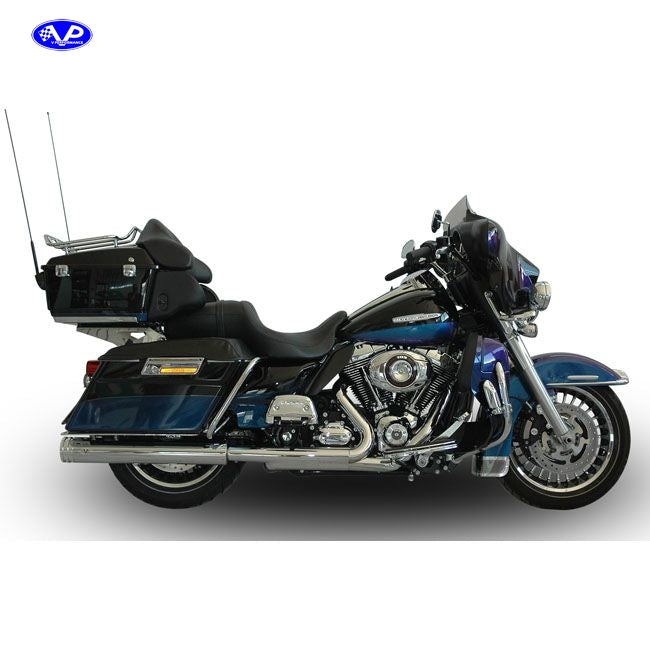 V Performance, Double Ring slip-on mufflers. Chrome
