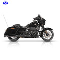 V Performance, 114mm Double Ring slip-on mufflers. Black Cer