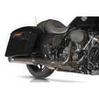 V Performance, 114mm Double Ring slip-on mufflers. Black Cer