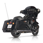 V Performance, 114mm Double Ring slip-on mufflers. Black Cer