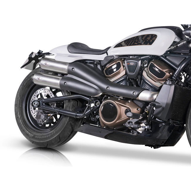 V Performance, 2-2 muffler set Sportster S. Silver