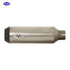 V Performance, ''Tracker'' slip-on muffler set Fat Bob. Satin