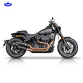V Performance, ''Tracker'' slip-on muffler set Fat Bob. Black