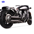 V Performance, Double Ring 80mm slip-on muffler set. Black