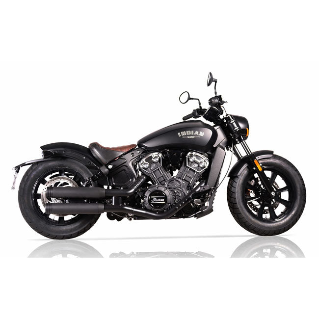V Performance, Double Ring 80mm slip-on muffler set. Black