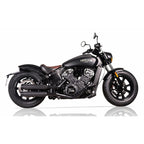 V Performance, Double Ring 80mm slip-on muffler set. Black