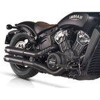 V Performance, Revolver 90mm slip-on muffler set. Black