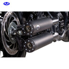V Performance, Chubby 90mm slip-on muffler set. Black