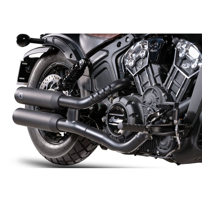 V Performance, Chubby 90mm slip-on muffler set. Black