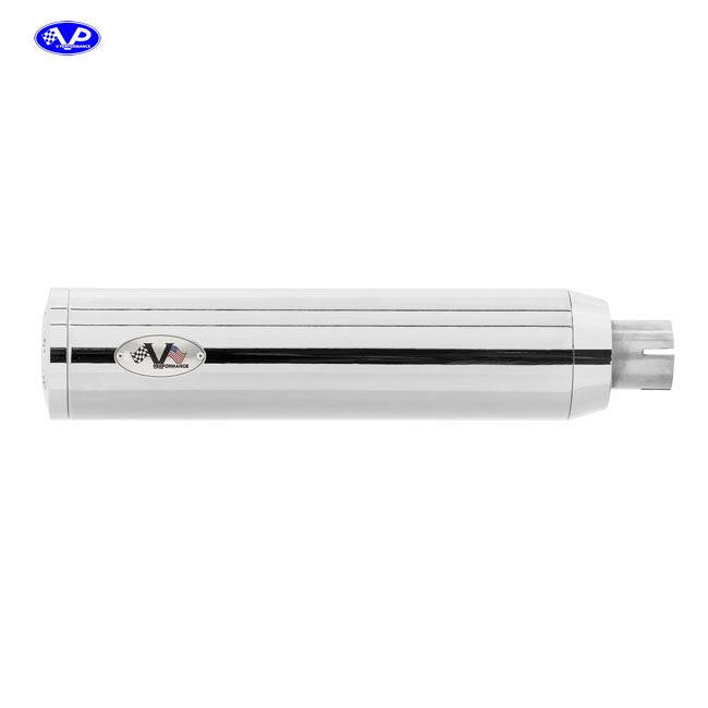 V Performance, Chubby 90mm slip-on muffler set. Chrome