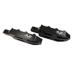V Performance, rider foot peg set. Black