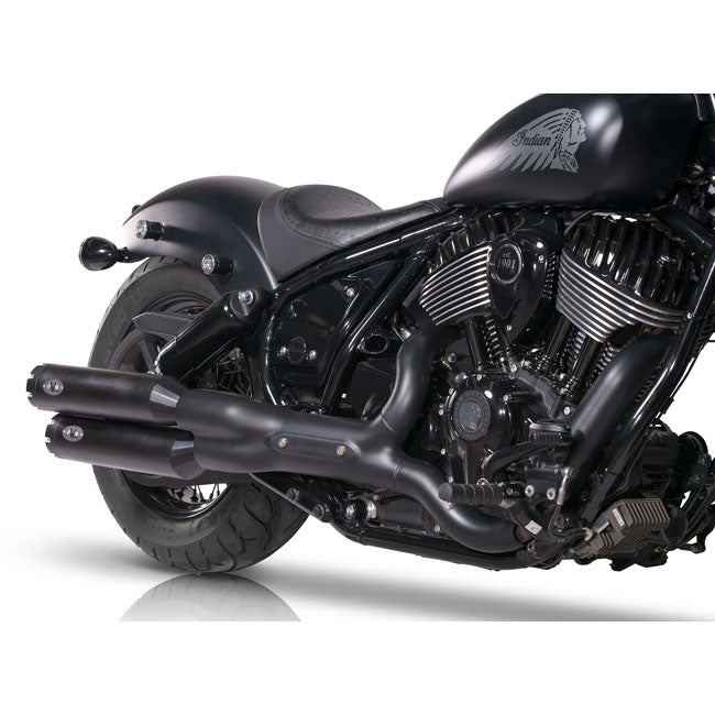 V Performance Twin Slip-on muffler set Revolver. Black
