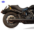 V performance, 2-1 slip-on muffler. Rebel series. Black