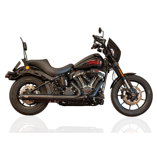V performance, 2-1 slip-on muffler. Rebel series. Black