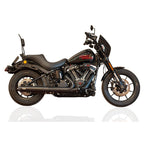 V performance, 2-1 slip-on muffler. Rebel series. Black