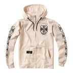 WCC Dominator zip hoodie cream